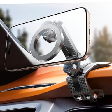 LISEN for iPhone 17 Air for Magsafe 360 Degree Car Phone Holder, Dashboard Holder, Magnetic Holders for Car Dash, Clip Cell Cars Holders for Your Rearview Mirror, for iPhone 17 Pro Max 16 15 14 13 12 - Image 1