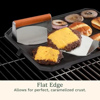 Cuisinart 6" Stainless Steel Smashed Burger Press, Juicy and Crispy Burgers for BBQs, Cookouts - Image 4