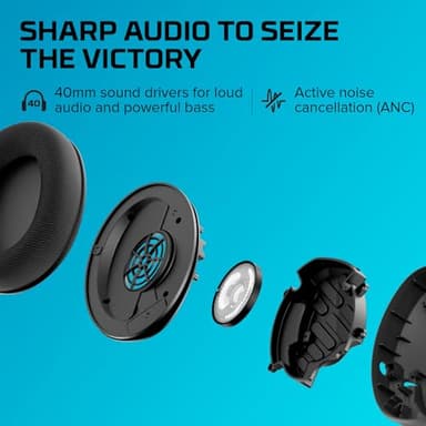 HyperX Cloud Stinger 2 Core - Gaming Headset for Playstation, Lightweight Over-Ear Headset with mic, Swivel-to-Mute Function, 40mm Drivers - White - Image 3