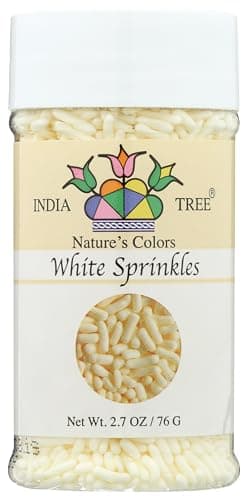 India Tree Nature's Colors White Sprinkles, 2.7 Ounce - Image 1