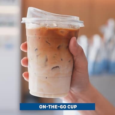 Freshware Clear Plastic Cups with Strawless Sip Lids [100 Cups - 12 oz] Disposable Tumblers for Iced Coffee, Smoothie, Milkshake, Cold Drinks - Image 5