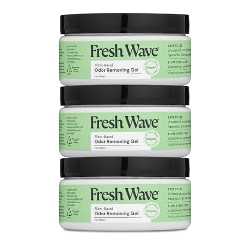 Fresh Wave Odor Removing Gel, 7 oz., Pack of 3 - Odor Absorbers for Home, Safer Odor Relief, Natural Plant-Based Odor Eliminator, Every 7 oz. lasts 15-30 Days, For Cooking, Trash & Pets - Image 1