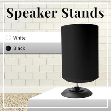 shinar Metal Desktop Speaker Stands,Table Desk Stand Compatible with Sonos Era 100 with Adjustable Swivels up to 360° / Tilts -70° / +70° Table Mount Holder Accessories for Sonos 100 (Black) - Image 5