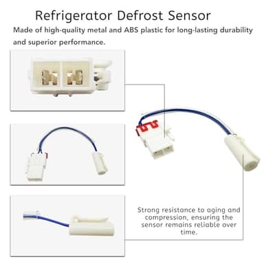 3014808900 Refrigerator Defrost Sensor Fit for Kenmore Fit for Daewoo Refrigerator Fit for Leader Fridge Defrost Sensor Replace 60148-0003400-01 Memiuyelay - Image 3