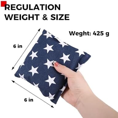 SPORT BEATS Cornhole Bags Set of 8 Regulation Weight & Size Includes Carry Case - Image 4