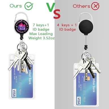 Gctriki Dumpster on Fire Lanyards for ID Badges and Keys, Funny Badge Reel Retractable Heavy Duty with Carabiner Clip, I'm Fine ID Badge Holder with Breakaway Lanyard, Teacher Nurse Office Gifts - Image 9