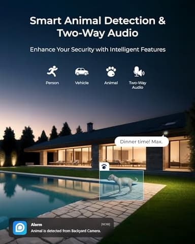 REOLINK RLC-1240A First 12MP Vandalproof PoE Security Camera,145° Wide Viewing Angle, Featuring Color Night Vision, Two-Way Talk, Smart Person/Vehicle/Animal Detection, Weatherproof - Image 3