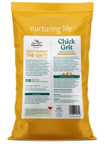 Manna Pro Chick Grit, Digestive Supplement for Young Poultry and Bantam Breed, Probiotics to Support Digestion, No Artificial Ingredients or Preservatives, Insoluble Crushed Granite, 25 lbs - Image 7