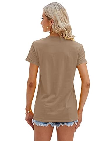 Cicy Bell Women's T Shirts Short Sleeve Tees Sunflower Graphic Loose Summer Tops - Image 4