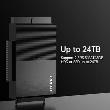 FIDECO USB 3.0 to SATA or IDE Adapter, Hard Drive Adapter Cable Universal for 2.5/3.5 inch SATA HDD/SSD & IDE HDD with 12V Power Adapter - Image 4