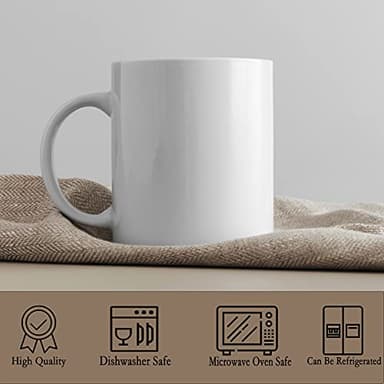 TANGLONG Sublimation Mugs Blank, Tazas Para Sublimacion, White Ceramic Sublimation Cups, Bulk Mugs for Coffee, Tea, Latte, Soup, Milk, Hot Cocoa 11 oz Set of 12 - Image 4