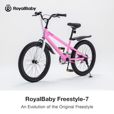 Royalbaby Freestyle 7 Kids Bike 20 Inch Wheel Teens Bicycle Girls Ages 6-10 Years, Kickstand and Water Bottle Included, Pink - Image 7