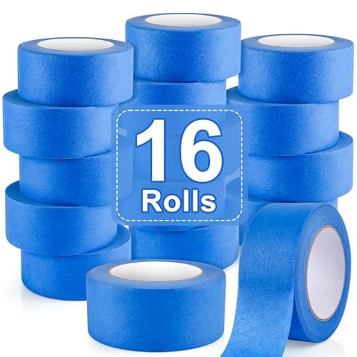 NEOACT 16 Rolls Painters Tape 2 Inch Wide,Multi-Surface No Residue Blue Masking Tape for Walls Painting,Packing,Labeling,DIY Crafts,2 Inch x 55 Yards(880 Yards Total) - Image 1