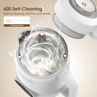 MAGETANG 7 in 1 Nut Milk Maker Machine 28oz Automatic Almond Milk Maker for Homemade Coconut, Oat, Soy, Plant-Based Milk, Juice with 18H Delay Start/6H Keep Warm/Self Cleaning - Image 6