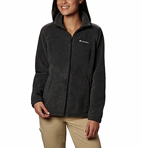 Columbia Womens Benton Springs Full Zip Fleece Jacket, Charcoal Heather, XX-Large - Image 1