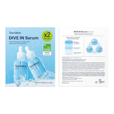 Torriden DIVE IN Hyaluronic Acid Serum 50ml(1.69 fl.oz.) * 2 (Pack of 2) | Deep Hydration to Get Glow Skin | Hyaluronic Acid, Panthenol, Allantoin | Korean Facial Serum - Image 10