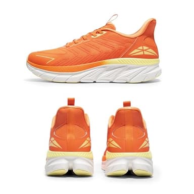 ALLSWIFIT Men's Slip On Walking Shoes Running Comfortable Tennis Breathable Non Slip Athletic Gym Workout Cross Training Fashion Sneakers,Size 8,Orange,SARR034M - Image 7