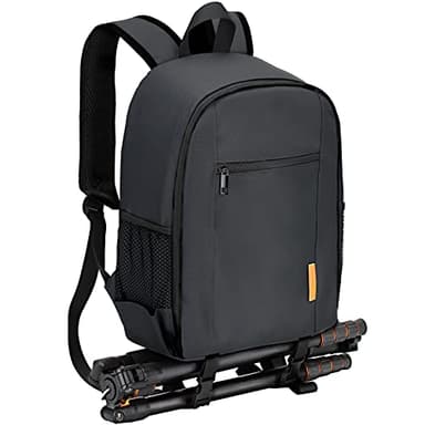 TARION Camera Backpack Bag Small - Professional DSLR Camera Bag Photography Backpack with 13“ Laptop Compartment & Waterproof Rain Cover & Tripod Holder for Photographers (Black TB-S) - Image 8