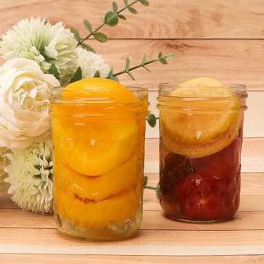 CycleMore Mason Jars 8 oz, 24 Pack Canning Jars with Mixed Color Airtight Lids, Half Pint Canning Jar Ideal for Fermenting, Jam, Honey, Pickling, Wedding/Shower Favors, DIY Decors - Image 9