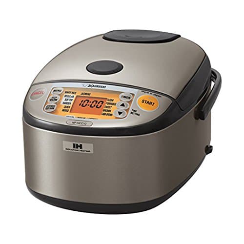 Zojirushi NP-HCC10XH Induction Heating System Rice Cooker and Warmer, 1 L, Stainless Dark Gray - Image 1