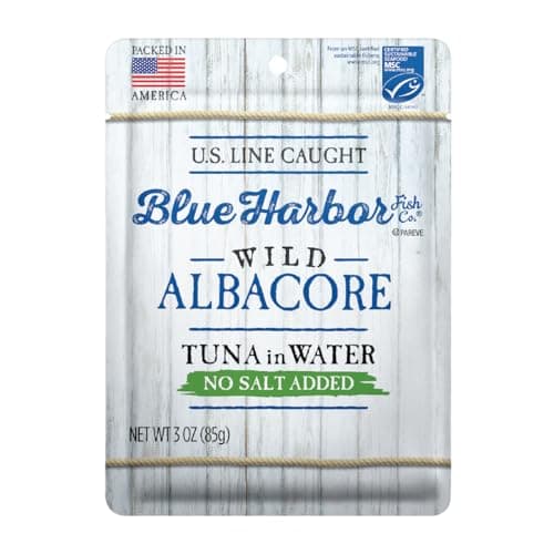 Blue Harbor Fish Co. Wild Albacore Tuna in Water No Salt Added - 3 oz Pouch (Pack of 12) - Image 1