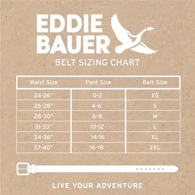 Eddie Bauer Women Casual Belts with Durable Metal Buckle, Classic Leather-Brown, XX-Large - Image 7