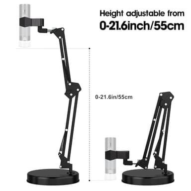 Ninyoon Max 21inch Height Universal Stand, Height 0-21in Adjustable Digital USB Microscope Stand for Max Diameter 6cm USB Digital Wireless WiFi Microscope Camera Come with Table Clamp - Image 3