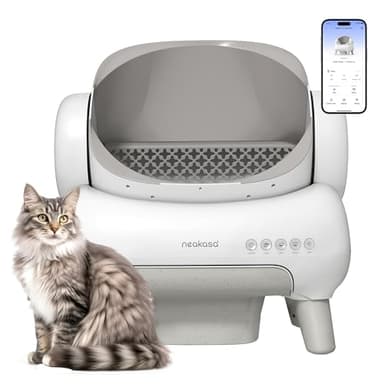 Neakasa M1 Lite Open-Top Self Cleaning Cat Litter Box, Automatic Cat Litter Box with APP Control, Safety Protection, 1 Roll Waste Bag - Image 1