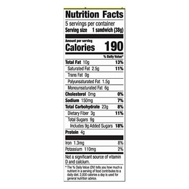 Nature Valley Biscuit Sandwiches, Cocoa Almond Butter, 5 ct, 6.75 OZ (Pack of 12) - Image 6