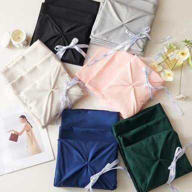 CozyLux Full Size Comforter Sets Blush Pink, 7 Pieces Pintuck Bed in A Bag Pink Comforter Full Size, Pinch Pleat Bedding Sets with All Season Comforter, Sheets, Pillowcases & Shams - Image 8