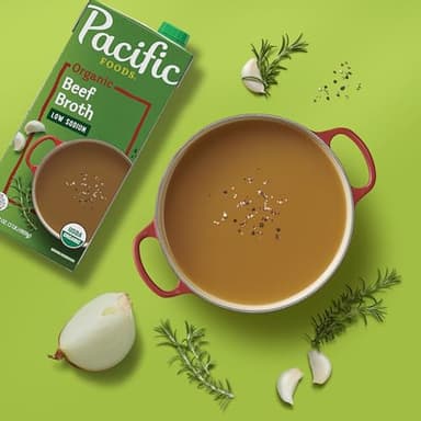 Pacific Foods Low Sodium Organic Beef Broth, 32 oz Carton (12 Pack) - Image 6
