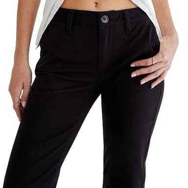 AEROPOSTALE Women's Petite Aero Classic Uniform Pant, Black, 000 Short - Image 2