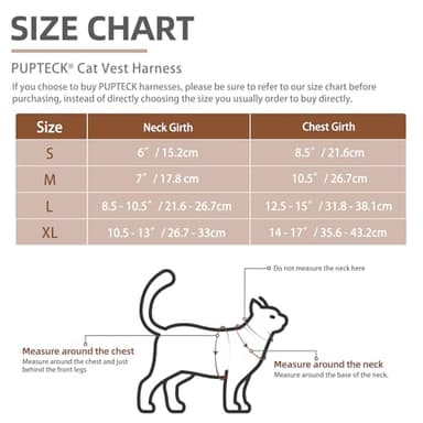 PUPTECK Soft Mesh Cat Vest Harness and Leash Set Puppy Padded Pet Harnesses Escape Proof for Cats Small Dogs Rabbits Bunny - Image 6