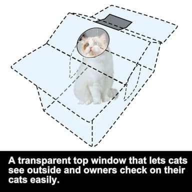 Texsens Outdoor Cat House - Weatherproof Large Cat Shelter for Outside with Roof Window- Insulated Elevated House for Stray/Barn Cats with Cozy Cushion - Ideal Waterproof Feral Cat House - Image 5