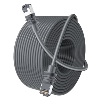QIQIAZI Starlink Gen 3 Cable, Replacement Cable for Standard V3 Ethernet, Extension Waterproof Outdoor Starlink Cable Gen 3 Gray (150FT/46M) - Image 1