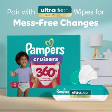 Pampers Cruisers 360 Diapers - Size 3, 26 Count, Pull-On Disposable Baby Diapers, Gap-Free Fit - Image 11