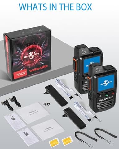 globalptt 2-Pack Global Walkie Talkies with Sim Cards - Handheld PoC Two Way Radios Unlimited Range - Rechargeable PTT Push to Talk Over Cellular Radio Long Range (G0) - Image 6