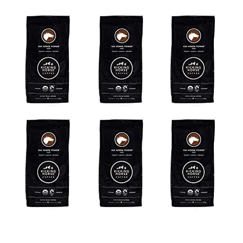 Kicking Horse Coffee, 454 Horse Power, Dark Roast, Whole Bean, 10 oz - Certified Organic, Fairtrade, Kosher Coffee 10 Ounce (Pack of 6) - Image 1