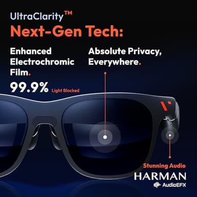 VITURE Pro XR/AR Glasses, 135" 120Hz 1000Nits Display, Harman Audio,Electrochromic Film,Myopia Adjustments,for iPhone 17/16/15/Android/Mac/PC/Steam Deck,First-ever Immersive XR Experience for Switch 2 - Image 6