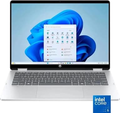 HP OmniBook 5 Flip 2-in-1 14" Full HD+ Touch-Screen Laptop | Intel Core 5 120U|Intel Graphics| Copilot | Webcam| Silver | 8GB RAM DDR5 | 512GB SSD |Windows 11 Home |Bundle with Stylus Pen - Image 6