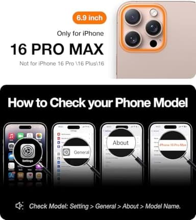 TORRAS Shockproof for iPhone 16 Pro Max Case, 4X Military Grade Drop Proof, Translucent Slim Protective Anti-Scratch Hard PC Back Phone Case for iPhone 16 Pro Max 6.9'', Matte Navy Blue Cover - Image 4
