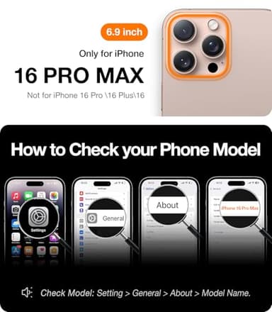 TORRAS Magnetic Slim-Fit for iPhone 16 Pro Max Case 6.9 inch, Ultra-Thin 16 ProMax Phone Case Compatible with MagSafe, Light Anti-Scratch Matte Hard PC Bayer OriginFit, Black - Image 2