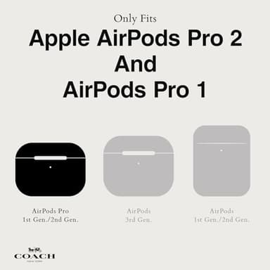 Coach Signature AirPods Pro Case - Compatible with AirPods Pro 2nd / 1st Generation - Signature Charcoal - Image 5