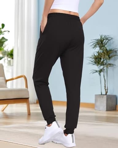 ZENEX 3 Pack Womens Joggers Women's Sweatpants with Pockets, for Running Yoga Workout Lounge(601-1XL/2XL-B/Co/Bro) - Image 2