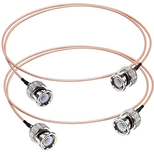 TUOLNK RG316 BNC Coax Cable, Low Loss BNC Male to BNC Male Jumper Cable,3.28ft (1M) 50Ohm BNC Extension Cable for CCTV HD SDI Cable - Image 1