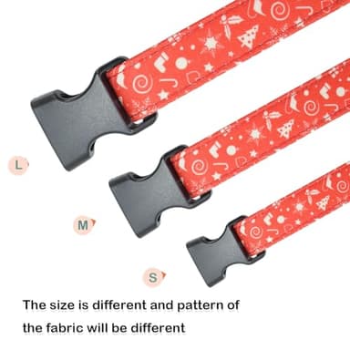 Cute Cotton Dog Collar Flower Patterns, Soft Adjustable Puppy Collars for for Girl Female Small Medium Large Dogs with Flower Charms - Image 6