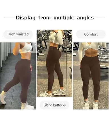 JGS1996 Hidden Scrunch Butt Lifting Leggings for Women Tummy Control High Waisted Workout Gym Seamless Impact Yoga Pants - Image 6