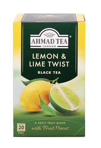 Ahmad Teas - Lemon & Lime Black Tea 1.4oz - 20 Tea Bags - Image 1