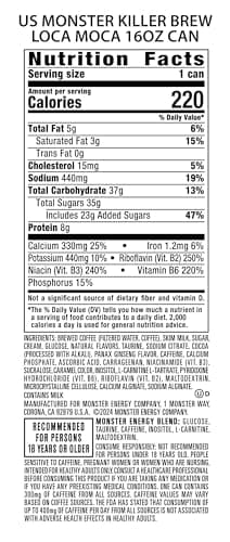 Monster Energy Killer Brew Loca Moca,15 Fl Oz (Pack of 12) - Image 4