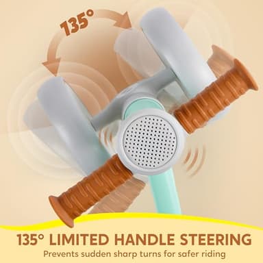 SYNCFUN Baby Balance Bike with Music and Light for 1-2 Year Old Toddlers, 1st Birthday Gift, One Year Old Birthday Gift for Boys Girls, Outdoor Baby Toys (Blue) - Image 4